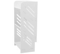 Alasum Étagère à Chaussures à Plusieurs Niveaux, Meuble de Chaussures en Bois Blanc, 3 Niveaux, Étroit 22cm, Montage Facile, Gain de Place, Style Européen Simple, pour Dortoir
