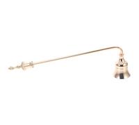 Alasum Éteignoir Bougie en Aluminium Doré avec Long Manche Vintage, Accessoire pour Éteindre Les Bougies et Prolonger la Durée de Vie des Petites Bougies