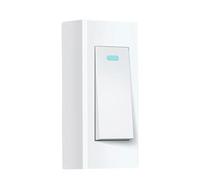 Alasum Interrupteur Mural Unipolaire Blanc 10 A 220 V Facile à Installer Bouton Poussoir Multifonction pour Lumière Domestique Moderne et Compacte