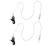 Alasum Lanière Légère en Nylon et Silicone pour Aides Auditives, Clip Anti-perte Pratique, pour Voyage, Lot de 2 Pièces pour Seniors Actifs
