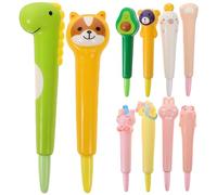 Alasum Lot de 10 Stylos à Gel Adorables en Plastique Multifonctions pour Étudiants Design Créatif, pour Écrire et Dessiner, Accessoires Scolaires Pratiques Style Plusieurs styles