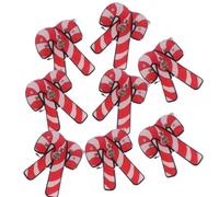 Alasum Lot de 25 Broches de Noël à Paillettes en Plastique Cartoon, Ornement Lumineux à Bouton-poussoir Électronique Intégrée, pour Décorer Paquet et Bas