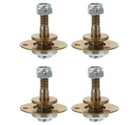 Alasum Lot de 4 Roulements de Chaise Berçante M8x45mm en Fer pour Meubles, Accessoires Professionnels et Pratiques Filetage Clair pour Fauteuils à Bascule