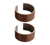 Alasum Manchons de Protection Isolants et Résistants à L'usure pour Tasses à Café en Noyer 2 Pièces Adaptés aux Bouteilles et Gobelets pour Boissons Chaudes