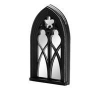 Alasum Miroir Mural Gothique Noir en Plastique Cadre D'arche, Style Vintage, Facile à Nettoyer, pour Chambre ou Salle de Bain