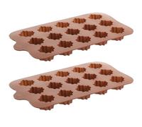 Alasum Moule à Chocolat en Silicone 2pcs, Outils de Pâtisserie Créatifs Multi-usages, Antiadhésif, Fabrication de Bonbons et Desserts Maison Couleur Aléatoire