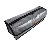 Alasum Paquet de Rangement pour Batteries Lithium avec Poignée, Isolation Multicouche Ignifuge, Matériau PVC Argenté, Compact et Sécurisé Stockage Transport des Batteries