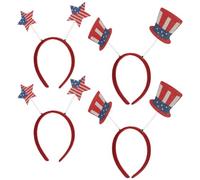Alasum Pinces à Cheveux Drapeau Américain, Lot de 4 Accessoires Patriotiques pour Cheveux D'enfants, Cadeaux pour La Fête Nationale Américaine Du 4 Juillet, Célébration Des Festivités pour