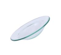 Alasum Plaque Chauffe-Bougie 8 CM Transparent, Plat Réutilisable pour Brûleur de Cire Parfumée, Accessoire Soucoupe pour Aromathérapie, Adapté la Maison et Diffuseur D’Huiles