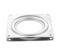 Alasum Plateau Tournant en Plaque Galvanisée Argentée, Mécanisme Pivotant Robuste et Facile à Installer, pour Tabourets de Bar et Supports TV Finition Artisanale Simple