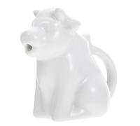 Alasum Porte-lait en Céramique D'animal, Multifonctionnel et Facile à Utiliser, Petit Pichet à Lait Blanc pour Café Cuisine