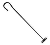 Alasum Support Mural en Fer Noir pour Drapeau de Jardin, Installation Facile et Fixation Stable pour Boîte aux Lettres et Bannière Extérieure Décorative