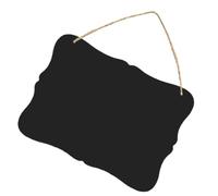Alasum Tableau Noir Suspendu Double Face en Panneau Bois Décoration Murale Maison avec Corde, Ornement Mural et Présent de Diplôme pour Photo Prop
