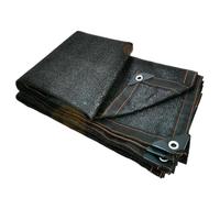 Alasum Toile D'ombrage, Voile Ombrage Noir PE PVC, Pare-Soleil et Écran de Confidentialité, Facile à Installer, pour Fenêtre et Porte Vitrée, Voiture et Chambre