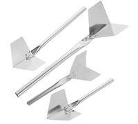 Alasum Truelles D'angle sur Chantier ou Rénovation Lot de 4 en Acier Inoxydable Outil Léger et Rapide pour Cloisons Sèches pour Finition Intérieure et Extérieure
