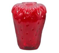 Alasum Vase en Verre à Fraise, Bouteille en Verre à Fraise Rouge, Aromathérapie et Culture Hydroponique, Style Moderne et Mignon, pour Chambre et Bureau