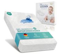 Alavya Home Protège-matelas, 60 x 120 cm, imperméable et respirant, certifié Oeko-Tex, protection contre l'humidité, en coton, silencieux, lavable, anti-acariens, doux pour un sommeil paisible de bébé