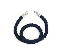 Alba BARCOR CH Cordon de Guidage Tissu Bleu & Chromé 154 x 3,2 x 3,2 cm