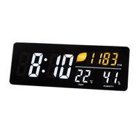 Alba Horloge digitale Cloud avec indicateur de CO2 - Noir