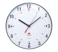 Alba – Horloge murale HORCLAS – Circulaire, quartz, silencieuse – 25 cm – Blanc