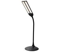 Alba LEDTWIN N Lampe de Bureau Autonome LED, Plastique/6 W, Noir, 18 x 34 x 36 cm