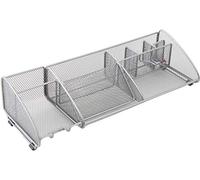Alba Organisateur de bureau MESHBOARD M en métal gris avec rangements multiples