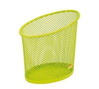Alba Pot à crayons Meshcup V en métal Vert anis