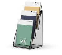 Porte-brochures de table 'MESHPREZA5', A5 portrait,noir
