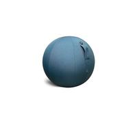Alba - MHBALL B - Polychlorure de Vinyle - Résistant et Anti-éclatement - Ballon Assise Ergonomique Bureau - Bleu Canard