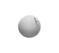 Alba - MHBALL G - Polychlorure de Vinyle résistant et Anti-éclatement- Ballon Assise Bureau - Ergonomique - Gris Clair M