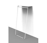 ALBA PMART Vestiaire Acier/Bois Porte-Manteaux, Blanc