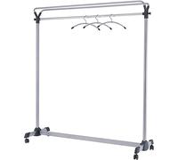 Alba PMGROUP3 Vestiaire Mobile Grande Capacité Gris Métal Livre avec 3 Cintres