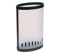 Alba - PMKIT - Porte Parapluie - Polypropylène - Blanc Translucide - Pratique - Grand capacité (8-10 parapluies) - Léger et Solide - Design - Haute Qualité - Noir