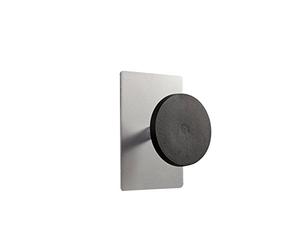 Alba PMS1MAG Patère Magnétique Simple Gris Métal / Noir