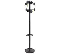 Alba Portemanteau Alpha 8 patères - Noir