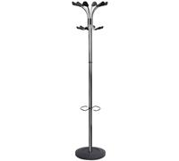 Alba Portemanteau Chromy 12 patères - Noir chrome