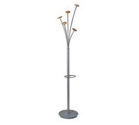 Portemanteau Festival - corps gris /patères bois