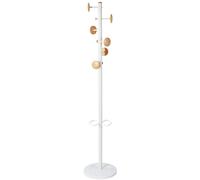 Alba Portemanteau Music 6 patères - Blanc bois / métal