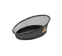 Alba - Pot à Trombones - Grande Capacité - 10,5x6x4 cm - Métal Mesh - Noir