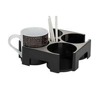 Alba RDVMUG Porte Mugs Aluminium Gris métal et Noir 20, 6x20, 6x6 cm