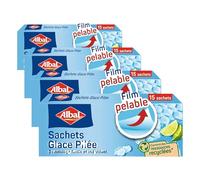 Albal - 15 Sachets Glace pilée - Démoulage Facile - Facile à remplir - Contient des ressources recy s (Lot de 4)