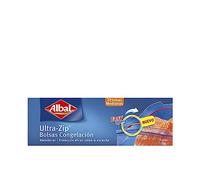 Albal Lot de 2 x 20 Sacs Congélation, Fermeture Ultra-Zip, Hermétique, 1 L, Lot de 2