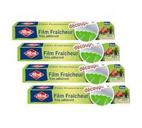 Albal - Film Fraicheur 50m - Film étirable - Préserve la fraicheur des aliments - Adhérent - 70% de ressources recy s (Lot de 4)