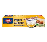 Albal - Papier Cuisson 100m - Anti-Adhérent - Démoulage facile - Absorbe les graisses
