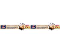 Albal - Papier Cuisson Brun 5m - Teinte naturelle - Anti-glisse - Anti-adhérent (Lot de 2)