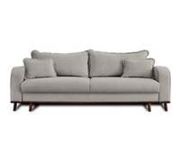 Lisa design Canapé convertible 3 places - Gris clair