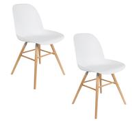 ALBERT KUIP - Lot de 2 chaises de table blanches Blanc