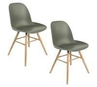 ALBERT KUIP - Lot de 2 Chaises de table vertes Vert