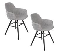 ALBERT KUIP SOFT - Lot de 2 fauteuils de table gris clairs Gris