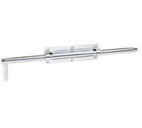 Alberts 124656 Verrou de serrure à boulon | avec gâche attachée | passivé | platine 160 x 52 mm | boulon Ø18 x 400 mm
